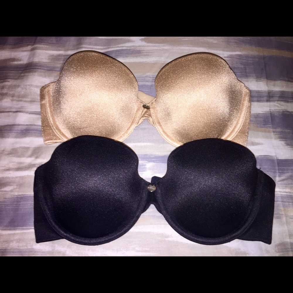 New w/o tags DKNY Strapless Bras - 32D Beige/Black